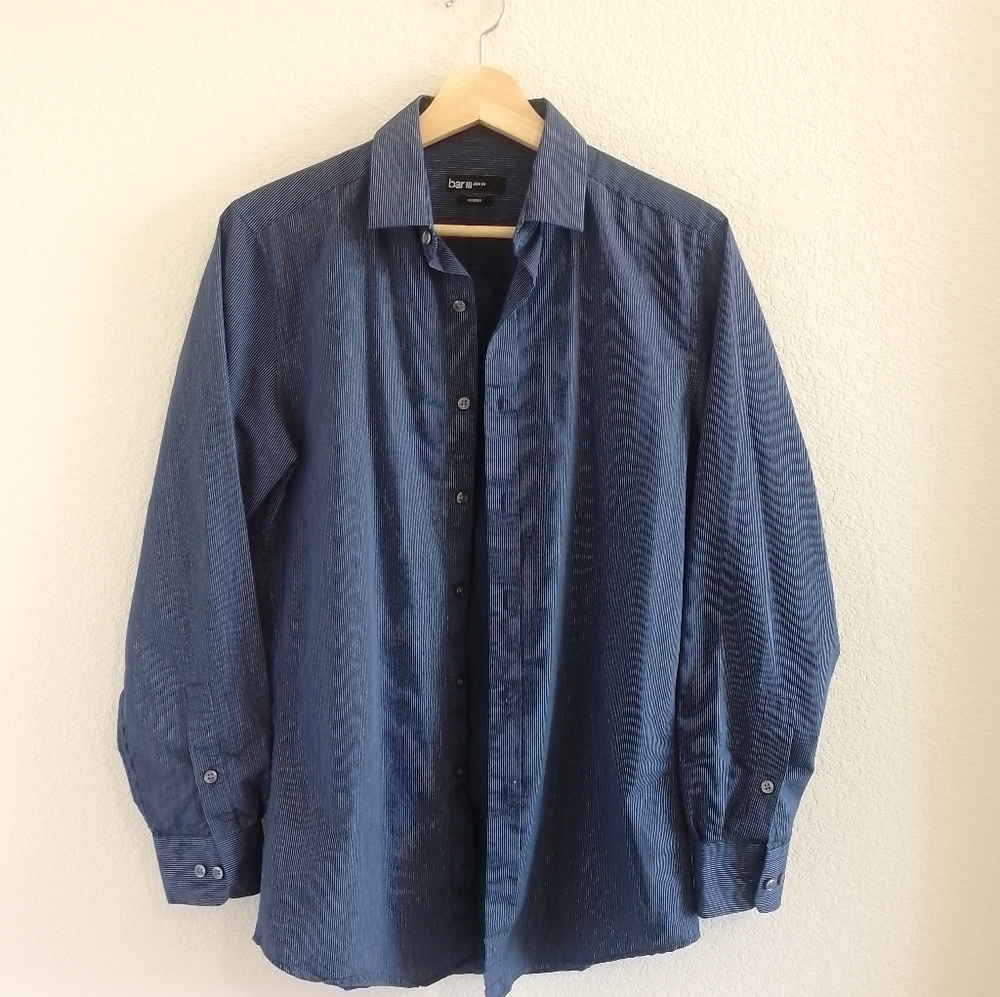 Bar lll slim fit stretch button down shirt size small